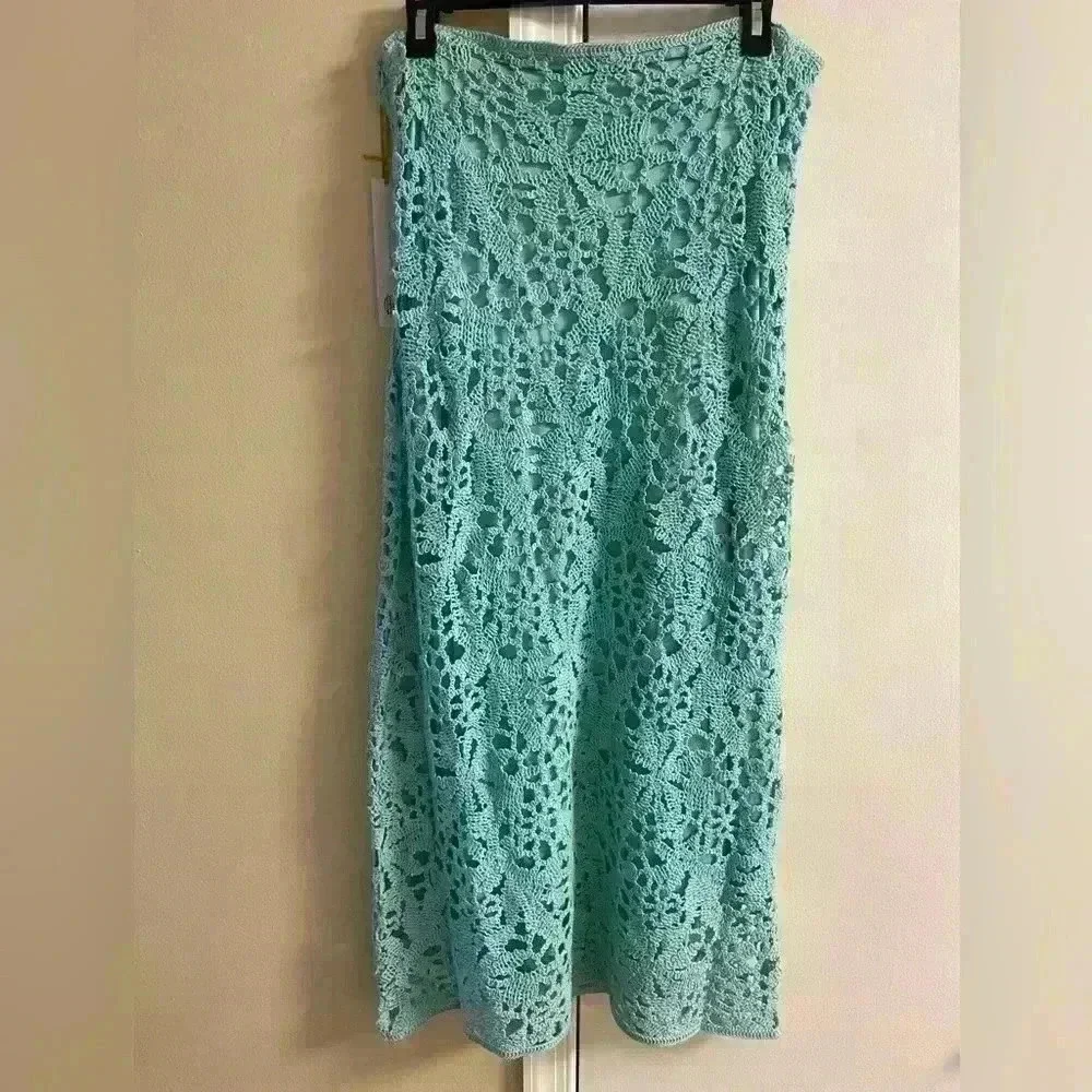 House of Harlow 1960 skirt set crochet maxi skirt‎ Medium NWT